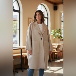 Elegant Rails Tan Women's Coat